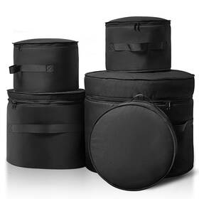 Ndrum-5 Niu Kako 5-piece Drum Case Set - Padded Bags For 22 Inch Kick 12 /13 /16 Toms And 14