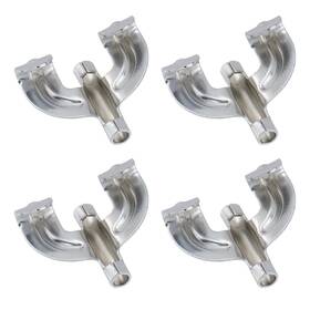 Oedema Hng2384 4 Pcs Bass Drum Claw Hook Iron Durable Mount Hooks For Instrument P