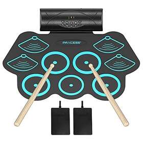 Paxcess 975140310330 9 Pad Portable Electronic Drum Set With Headphone Jack Built-in Speak