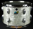 Utom11 Pearl Drum Wmp Tom 14 Ply Marine 10 Ludwig " 1976 3 White Greytone