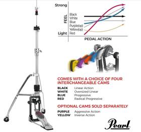 H-2050 Pearl H2050 Eliminator Redline Dual-leg Posilink Pro Hi-hat
