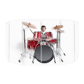9d-zth9-96q8 Pennzoni 6 Panel Drum Shield 2foot X 5foot Tall Ds5 Living Hinges