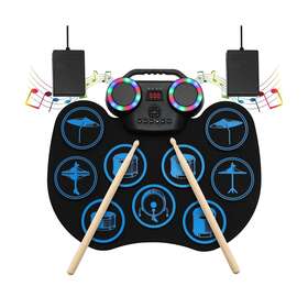 Pimpimsky 609832904366 Electronic Drum Set Portable Roll-up Practice Pad 9 Digital K