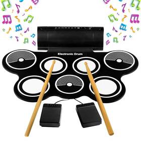 Ptedrl14 Pyle Electronic Drum Kit - Compact Drumming Machine Mac And Pc Compatible