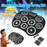 Qhe5675862 Foldable Usb Midi Electronic Drum Pad Kit And Foot Pedal