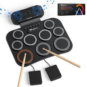 Hr-cn9 Rhymo Ryhmo Electronic Drum Set 9 Pads Electric Pad Roll Up Built-i