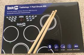 Rockjam 025087004456 Bluetooth Midi Tabletop Electric Drum Set