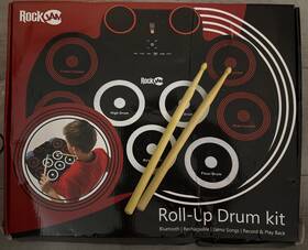 Rjrd800 Rockjam Rockjam-electronic Roll Up Midi Drum Kit With Built In Speakers
