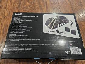 Rjtted02-1 Rockjam Rjtted02 7-pad Electronic Drum Kit Bluetooth Rechargeable With Pedals
