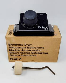 251844i5 Roland Kd-7 Kick Trigger Unit Electronic Drum With Kdb-7 Beater