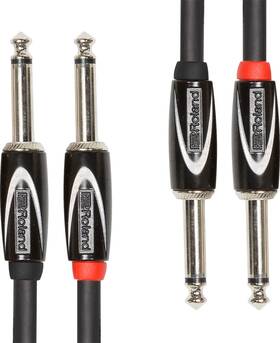 Roland Rcc-10-2814 Black Series Interconnect Cable Dual To 1/4-inch