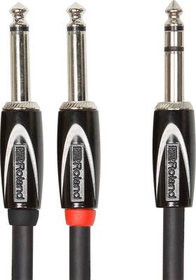 Roland Rcc-5-tr28v2 Black Series 1/4-inch Trs Male To Dual Ts