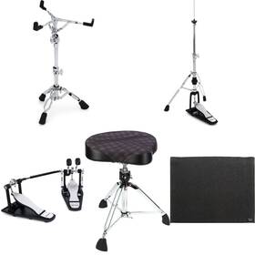 Rdhardwarepk4 Roland Noise Eater Essential Plus Hardware Set - Double Bass Pedal