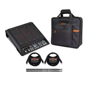 Rolspd-sxk2 Roland Spd Sx Velocity Sensitive Sampling Pad W Carry Bag Techra 5a Drumsticks
