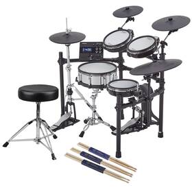 Td-27kv2-s-k Roland Td-27kv Generation 2 V-drums Electronic Drum Set With Throne 3pk Sticks
