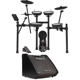 Td07kv-pm100bn Roland V-drums Td-07kv Electronic Drum Set With 1x10 Inch Personal Monitor