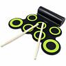 Rped02bg Electronic Drum Set Roll Up Practice Pad Midi Kit With