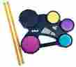Ry-1284 K Alaron Kool Shades Vintage Electronic Toy Drum Set Works Great