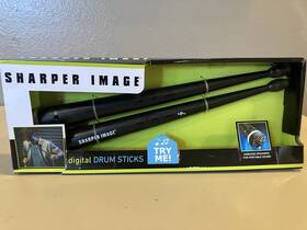 35045 Sharper Image Digital Drum Sticks Motion Activated Light Up Percussion Toy - New