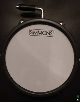 T50pad85 Simmons 8 Inch Single Zone Mesh Drum Pad Mounting Arm And Cable