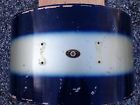 Slingerland Blue 22inch 12 Bass Shell Silver Duco Drum Badge
