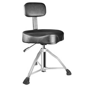 Sonicake 843037102466 Drum Throne With Backrest Adjustable Hydraulic Chair Motorcycle-st