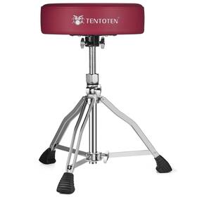 Tentoten 744585832396 Drum Throne Stool Adjustable Height 14 Inch X4 Padded Seat With Anti-l