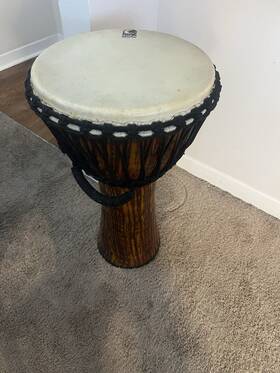 Tfcdj7ms Toca 14 Inch Djembe Drum With Bag Lava Finish