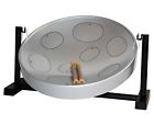 W1084 Top Silver Panyard Table Drums Steel Jams Kit Pan Jumbie Demo