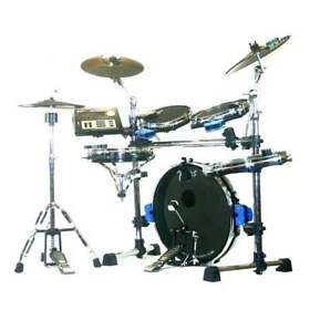 E-400 Traps Drums 5 Piece Portable Rack Mounted Electronic And Acoustic Drum Set
