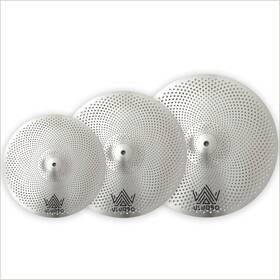 C-sp10-01-t3 Uluobo 6/8/10 Inch Splash Cymbal Set Low Volume Inch-splash-3pcs Silver
