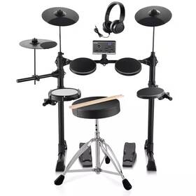 Vevor 445020730743 Electric Drum Set 15 Kits 6. 5 Inch Quiet Mesh Snare With 1