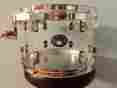 Vhb28 Tama Silverstar 12x8 Tom Acrylic Exclusive Crystal Ice Clear Used