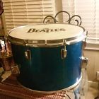 Vintage Drum Sparkle Stamped 16x10 Blue Ludwig 1960 Tom