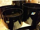 13141516 Vistalite Tom Concert Ludwig Drums Black Shells 70s Badges Vintage