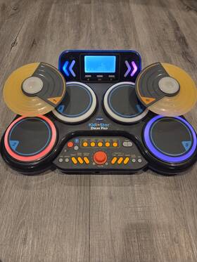 Vtech 417765726002 Kidi Star Drum Pad Set Bluetooth Kids Musical Instrument Learning Tested