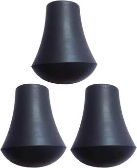 Winldmonmo 759357116239 3pcs Black Anti Skid Drum Feet Holder Leg Tip Professional Percussion