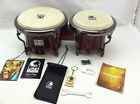 2001a Wooden 8.5 Calf Bongo " Drums 20th 60 Skin Anniversary Toca 7 Heads