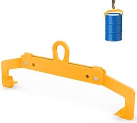 Wowdiy 313032888813 Vertical Drum Clamp - Lifter For 55 Gallon Steel And Plastic Drums One Cl