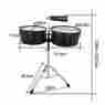 Xta5649318320136nc Unbranded Generic Lade Latin Percussion 13 14 Timbales Drum Set With Stand And Cowbell Us C0v8