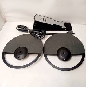 Pcy40 Yamaha Dl4/hv1 Drum Cymbal Trigger Pad #dl4/hv1 Set Of 2 With Cord&kick Petal