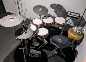 Dtx10k-m Yamaha Electronic Drum Kit With Dtx-prox And Mesh Pad Set - Real Wood