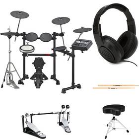 Dtx6k2bun2 Yamaha Dtx6k2-x Electronic Drum Set Double Bass Essentials And Headphones Bundle