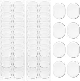 Yeshone 313112771769 60 Pieces Drum Dampeners Gel Pads Silicone Soft Moon Gels For Drums Cymb