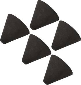 Yibuy 445010644609 Electronic Drum Part Piezo Trigger Cone 1.38x1.46inch Black Pack Of 5