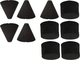 Yibuy 705353209130 10pcs Electronic Drum Piezo Trigger Foam Cone And Cylinder Pad Replacement B