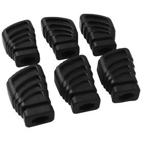 Yootones 747781952738 Drum Rack Rubber Feet 6 Pack Black Cymbal Stand Bracket Percussion Size L
