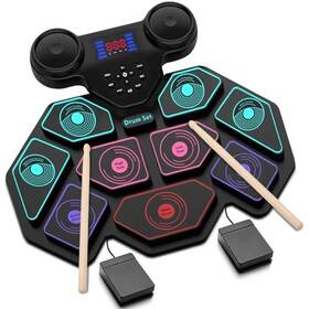 Yuoioyu 008678881327 Electronic Drum Set - Electric Roll Up Portable