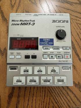 Mrt-3 Zoom Micro Rhythm Trak Drum Machine With Power Cord And Manual