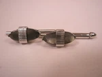 SINGLES(2) 1/2" Oval Gray Mother Of Pearl Vintage Formal Tux Shirt Stud C237. Fixed Price $27.49.
